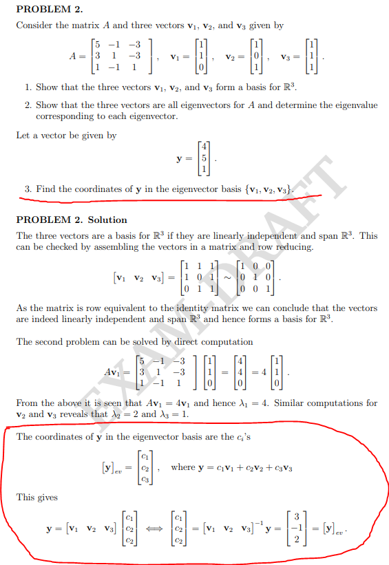 Answered Problem 2 Consider The Matrix A And Bartleby