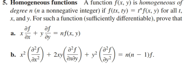 Answered 5 Homogeneous Functions A Function Bartleby