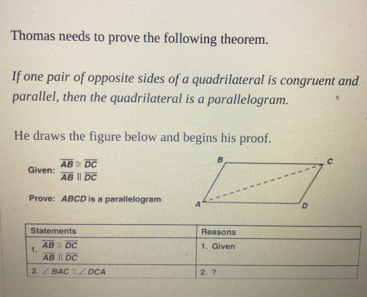 Answered: Thomas needs to prove the following… | bartleby