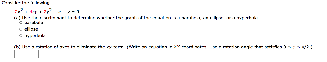 Answered Consider The Following 2x2 4xy 2y Bartleby