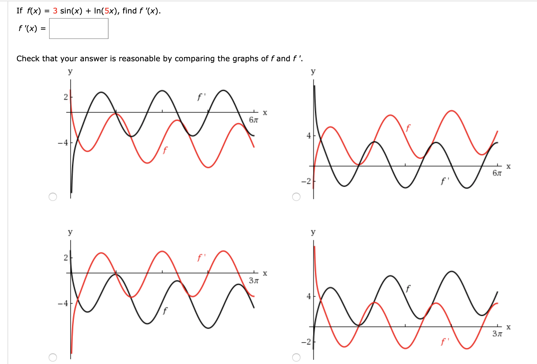 Answered 3 Sin X In 5x Find F X If F X Bartleby