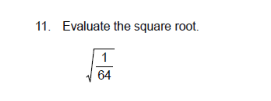 answered-evaluate-the-square-root-1-64-bartleby