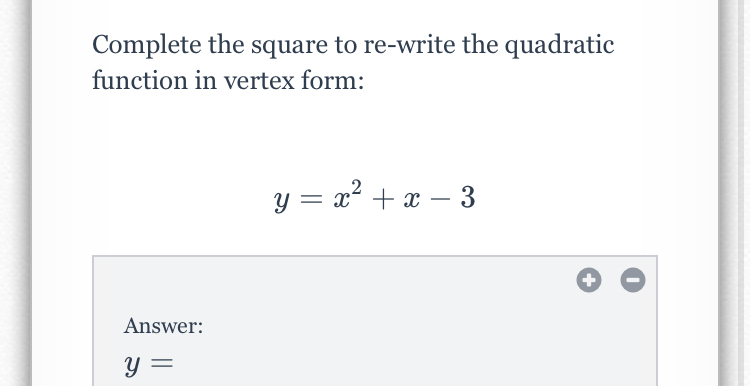 Answered Complete The Square To Re Write The Bartleby