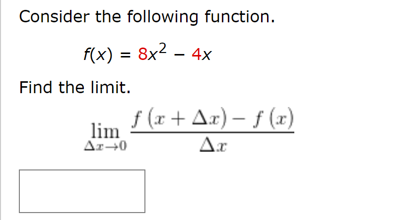 Answered: Consider the following function. f(x) =… | bartleby