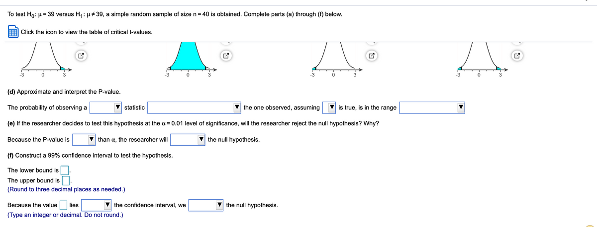 Answered To Test Ho U 39 Versus H µ 39 A Bartleby