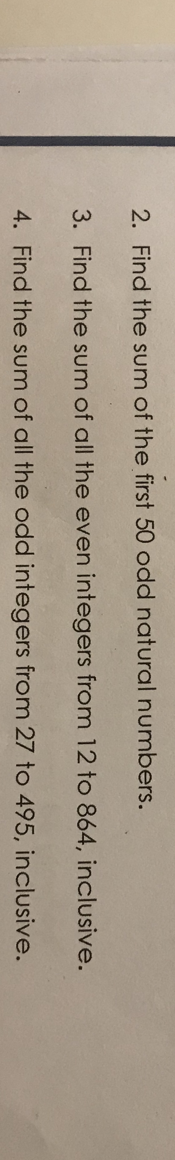 answered-find-the-sum-of-the-first-50-odd-bartleby