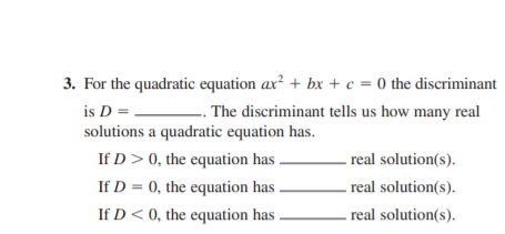 Answered 3 For The Quadratic Equation Ax Bx Bartleby