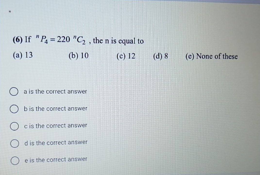 Answered 6 If P 2 C2 The N Is Equal To Bartleby