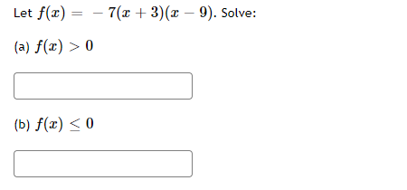 Answered Let F Ae 7 X 3 X 9 Solve Bartleby