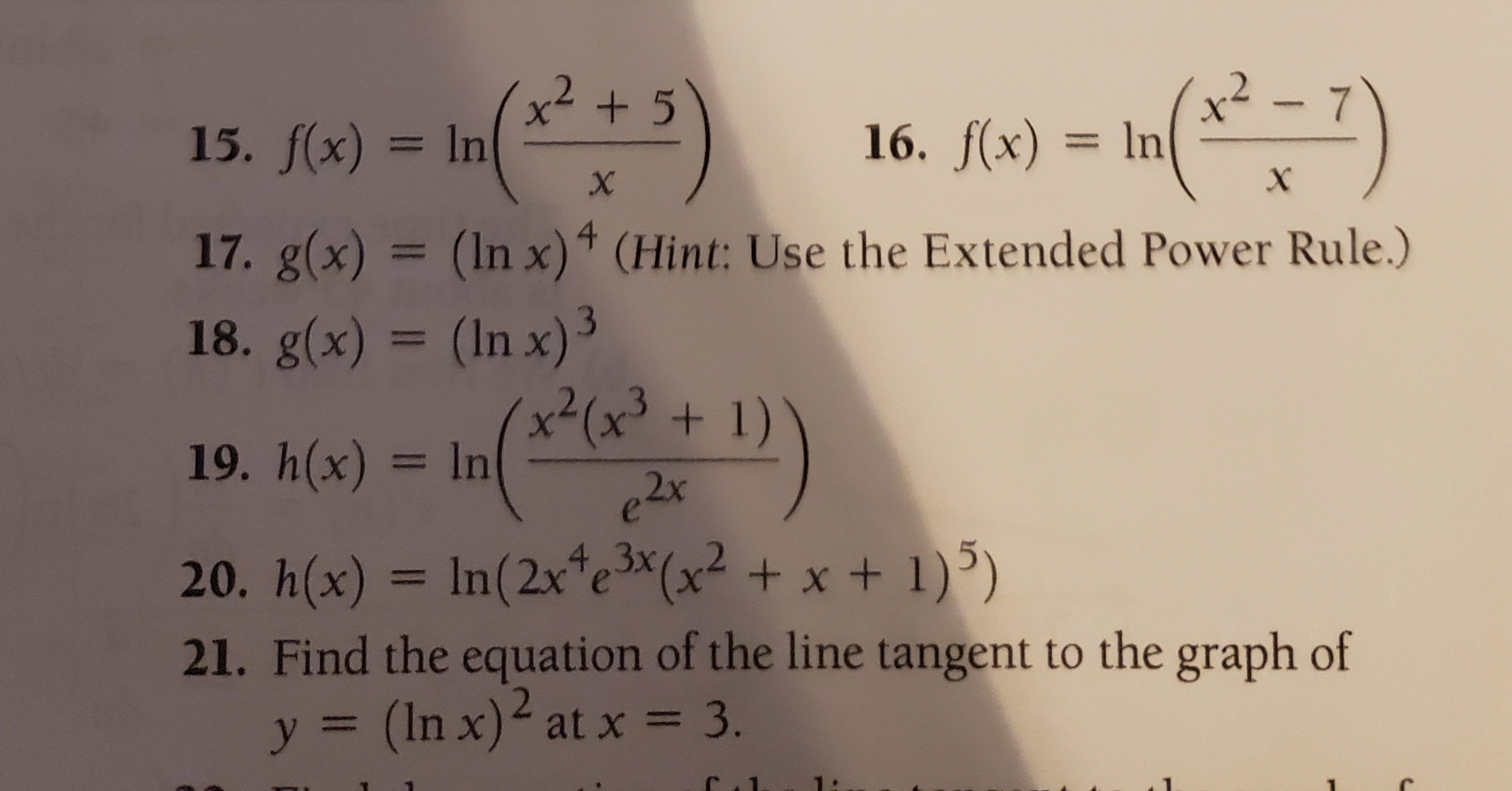 Answered X2 5 7 In 16 F X In 15 F X In Bartleby