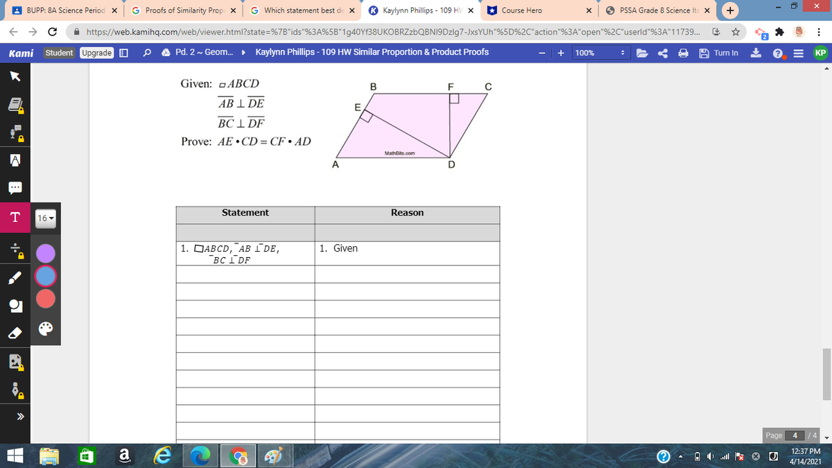 Answered Given 0abcd V F Ab 1 De E I Df Bartleby