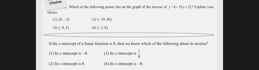 Answered Which Of The Following Points Lies On Bartleby