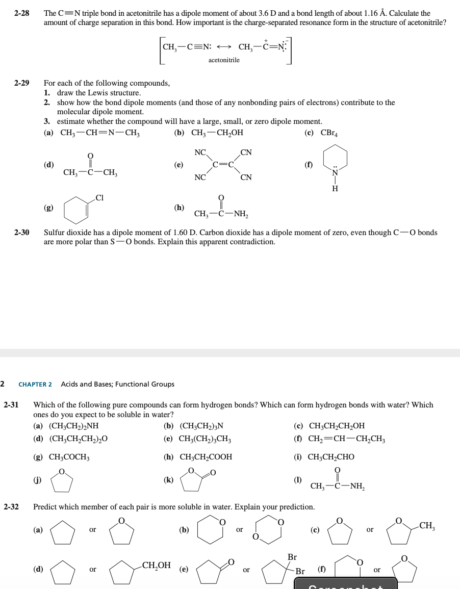 Answered The C N Triple Bond In Acetonitrile Has Bartleby