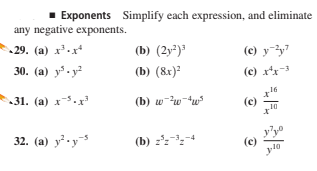 Answered Exponents Simplify Each Expression And Bartleby