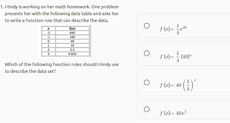 Answered 1 Mindy Is Working On Her Math Bartleby