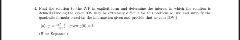 Answered 4 Find The Solution To The Ivp In… Bartleby