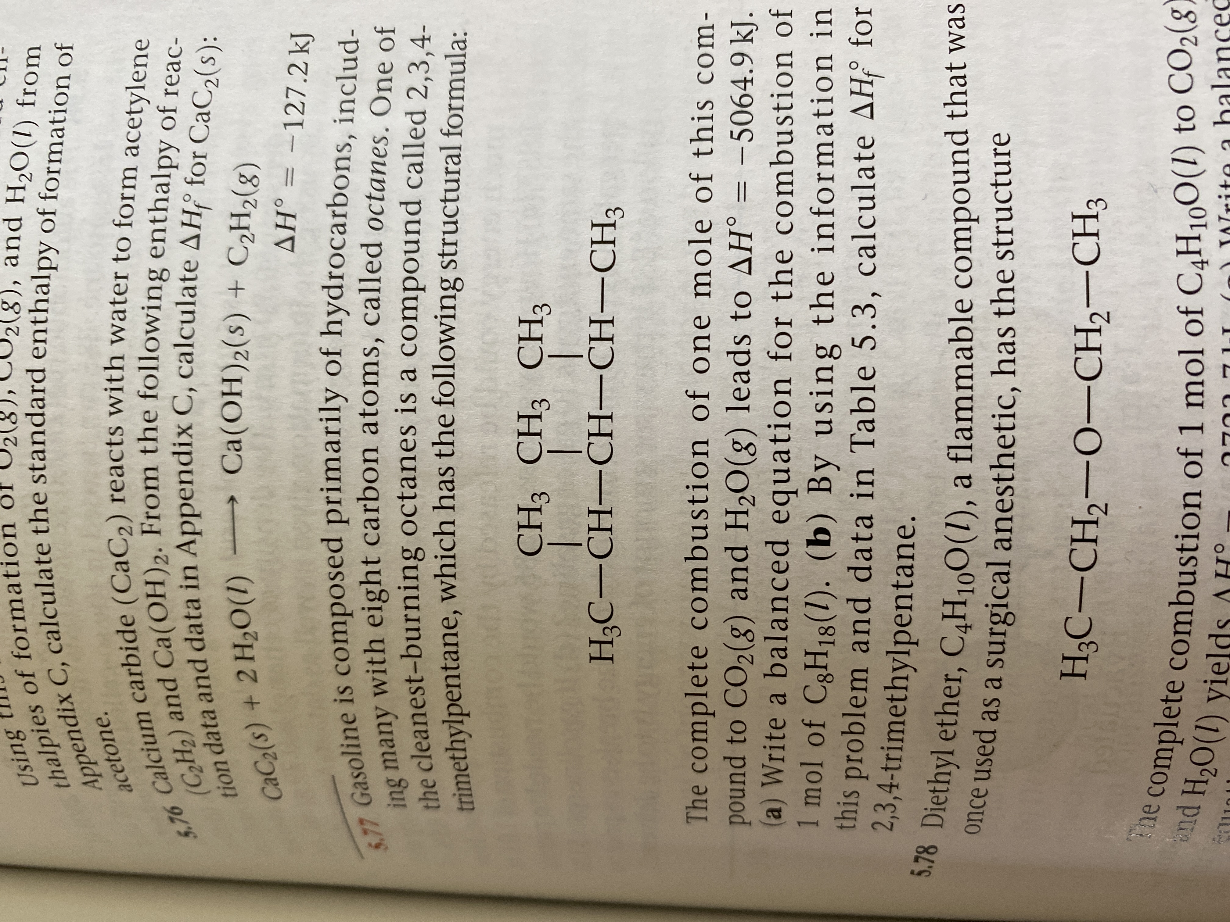 Answered Thalpies Of Formation Of Appendix C Bartleby