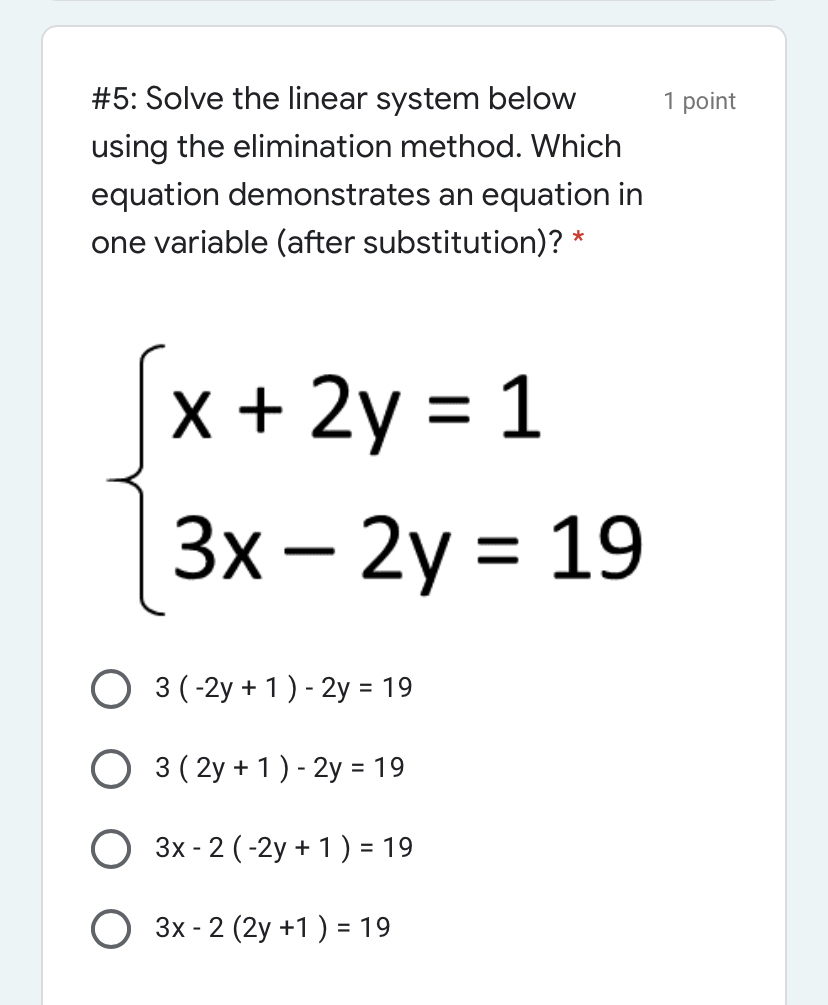 Answered 5 Solve The Linear System Below Using Bartleby