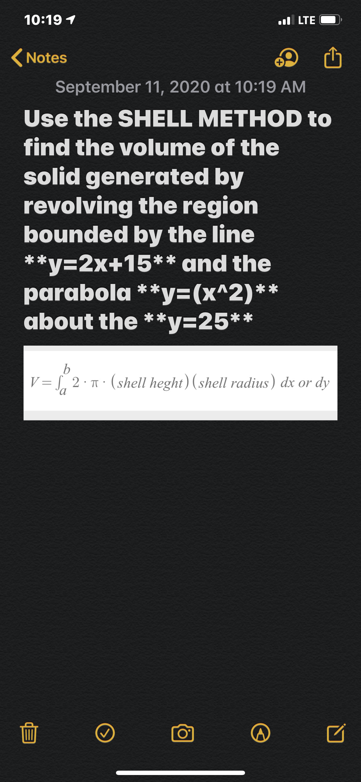 Answered Use The Shell Method To Find The Volume Bartleby