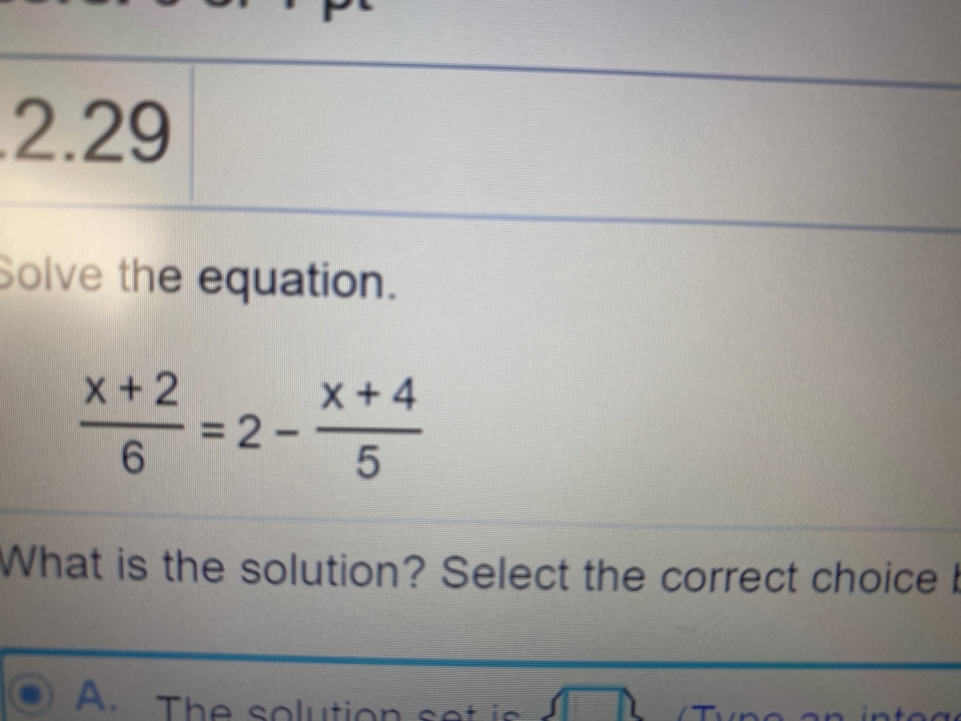 answered-2-29-solve-the-equation-x-4-2-6-bartleby