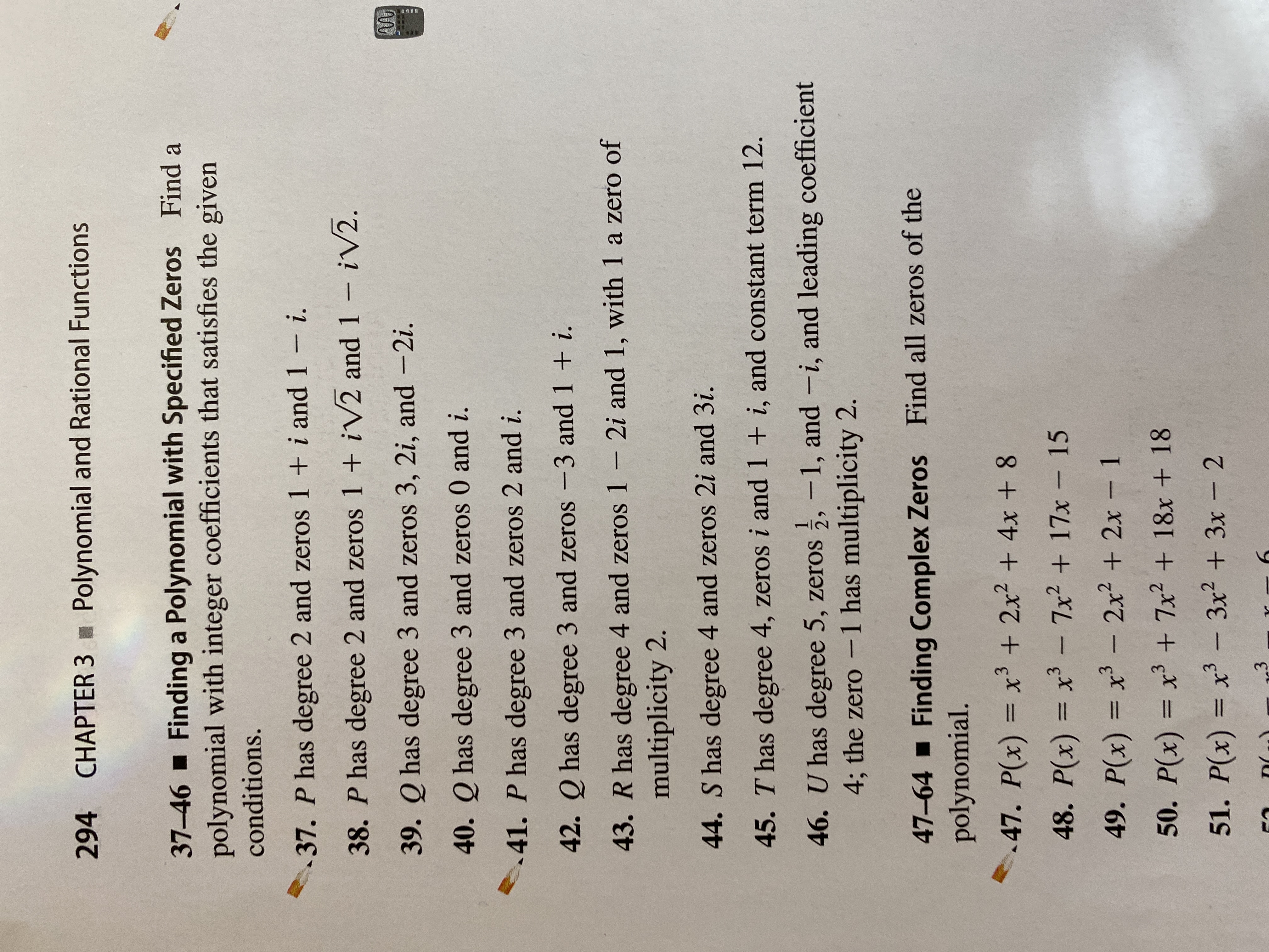 Answered Chapter 3 Polynomial And Rational Bartleby