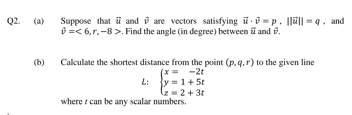 Answered Suppose That U And I Are Vectors Bartleby