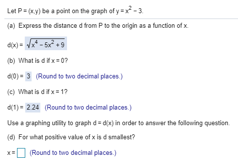 Answered Let P X Y Be A Point On The Graph Of Bartleby