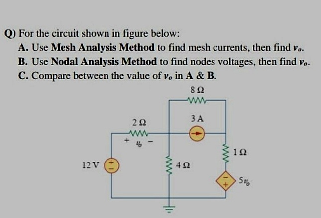 Answered: For The Circuit Shown In Figure Below:… | Bartleby