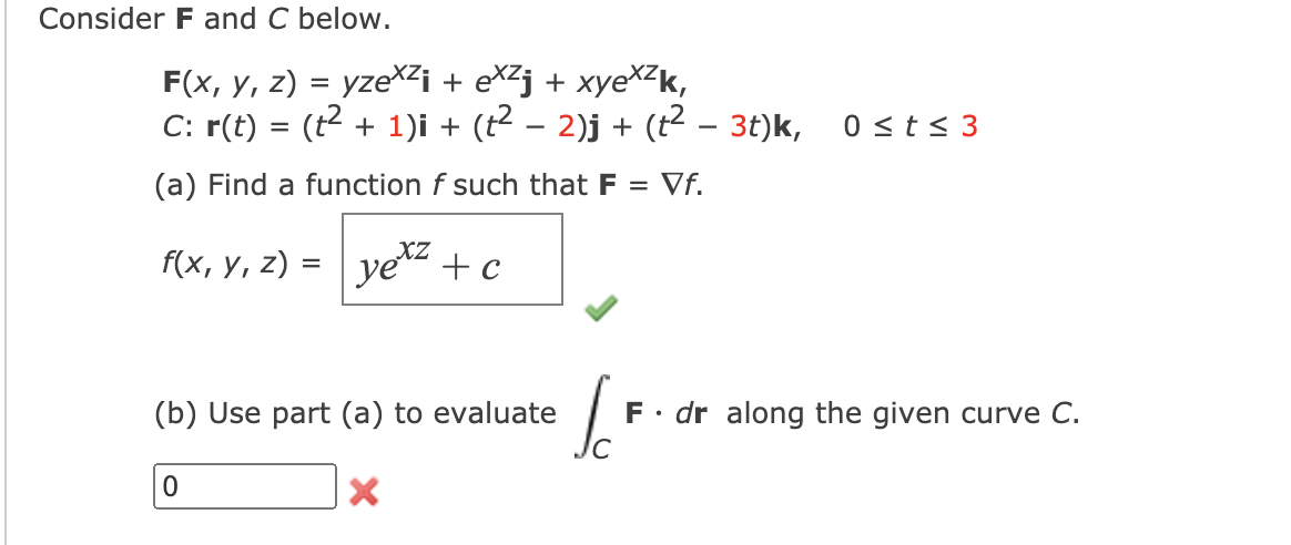 Answered Consider F And C Below F X Y Z Bartleby