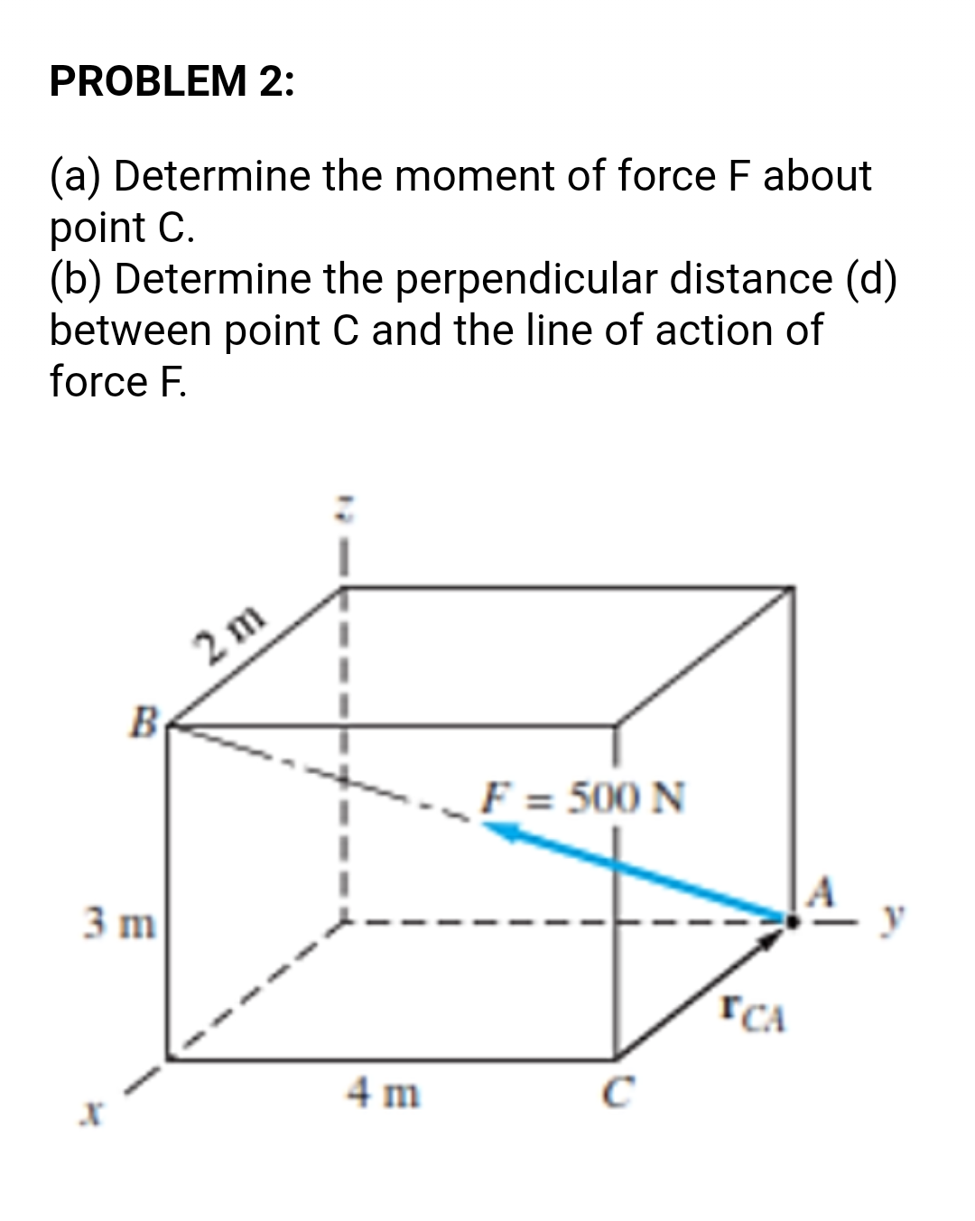 Answered A Determine The Moment Of Force F Bartleby