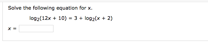 answered-solve-the-following-equation-for-x-bartleby