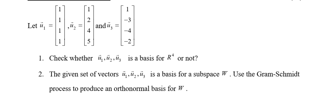 Answered B 1 1 1 1 3 Let U And U 4 1 4 1 5 Bartleby