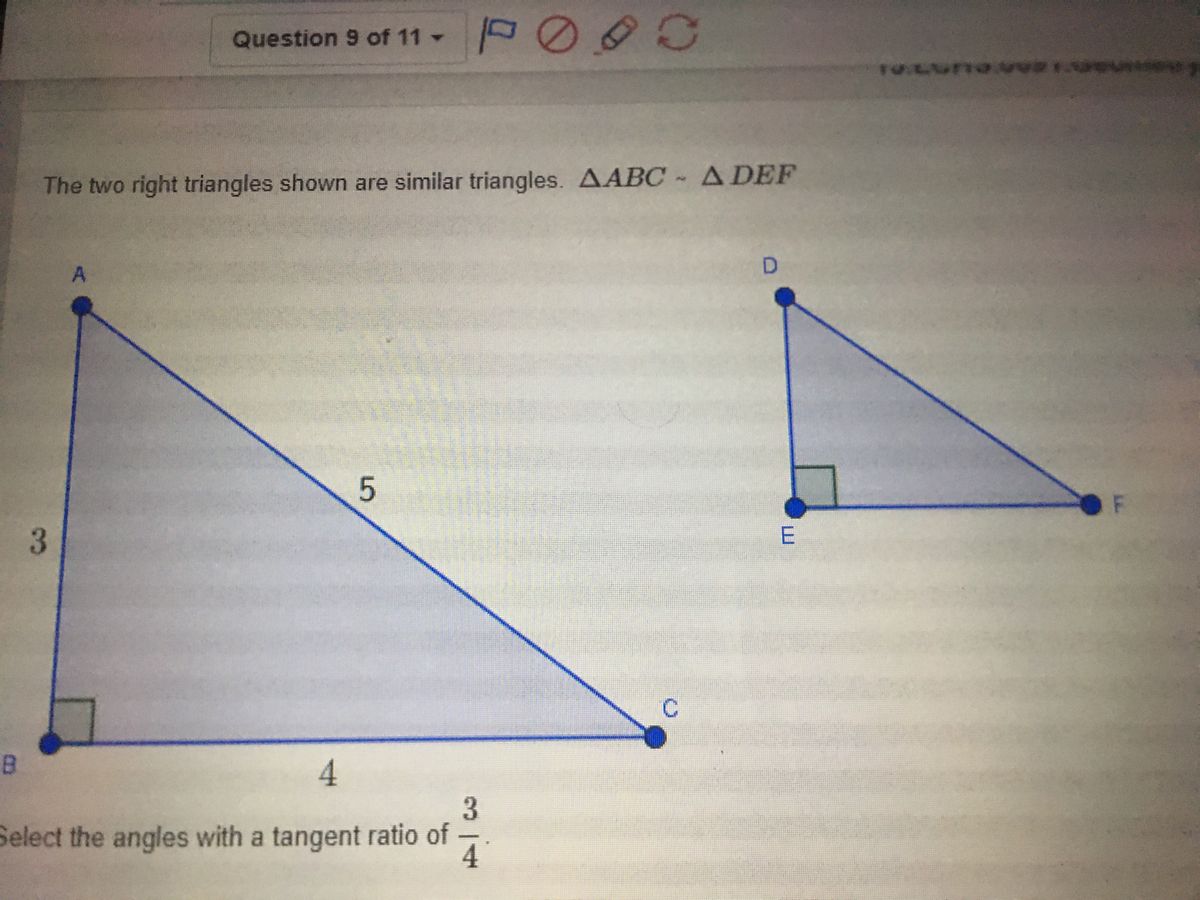 Answered The Two Right Triangles Shown Are Bartleby 8565
