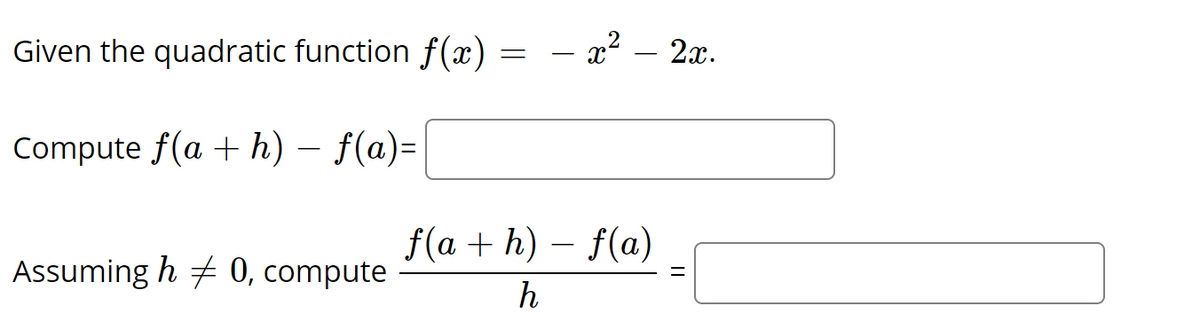 Answered Given The Quadratic Function F X Bartleby