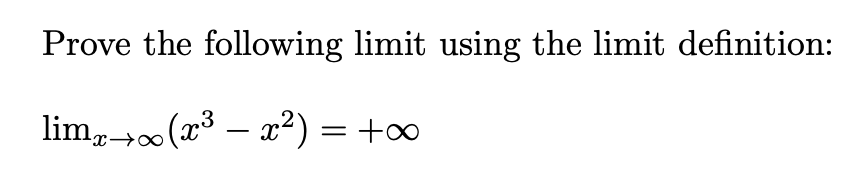 Answered: Prove the following limit using the… | bartleby