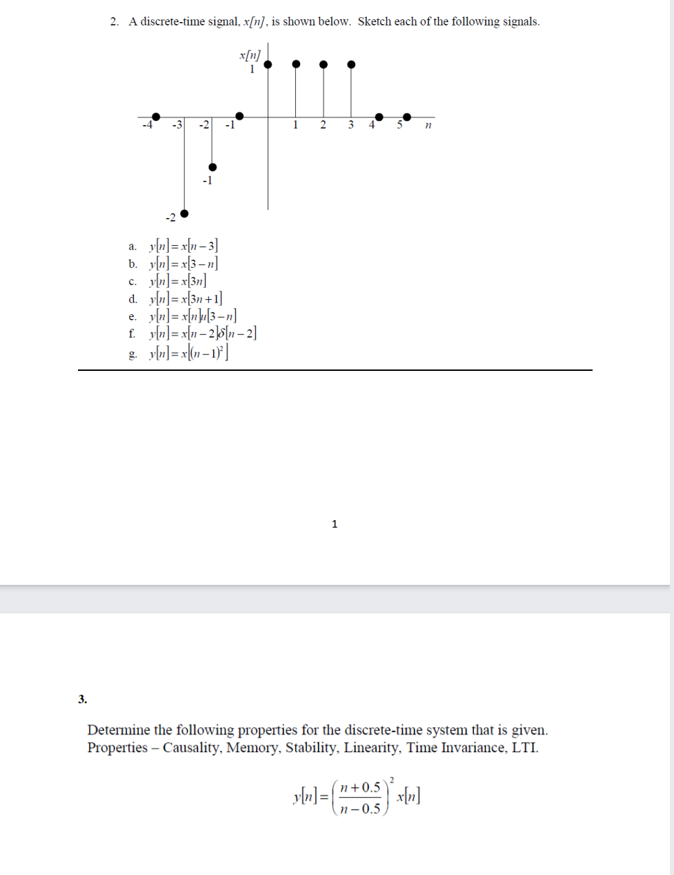 Answered A Discrete Time Signal X N Is Shown Bartleby