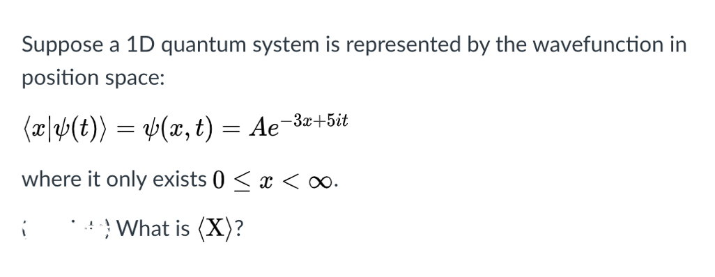 Answered Suppose A 1d Quantum System Is Bartleby