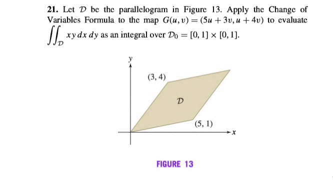 Answered 21 Let D Be The Parallelogram In Bartleby