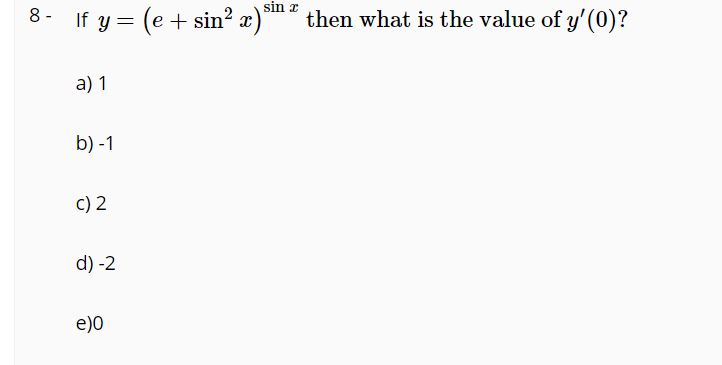Answered Sin R If Y E Sin X Then What Is Bartleby
