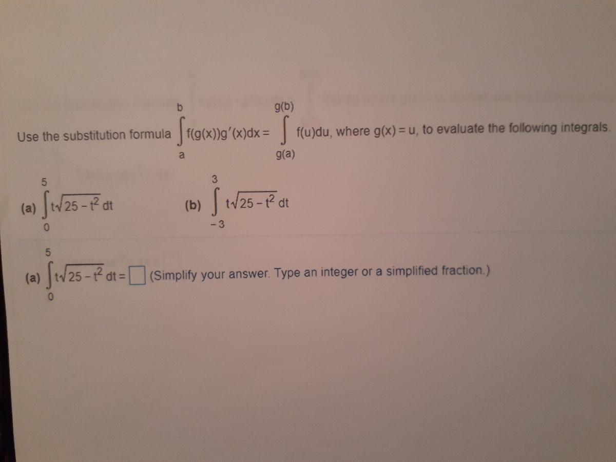 Answered B G B 3d Use The Substitution Formula Bartleby