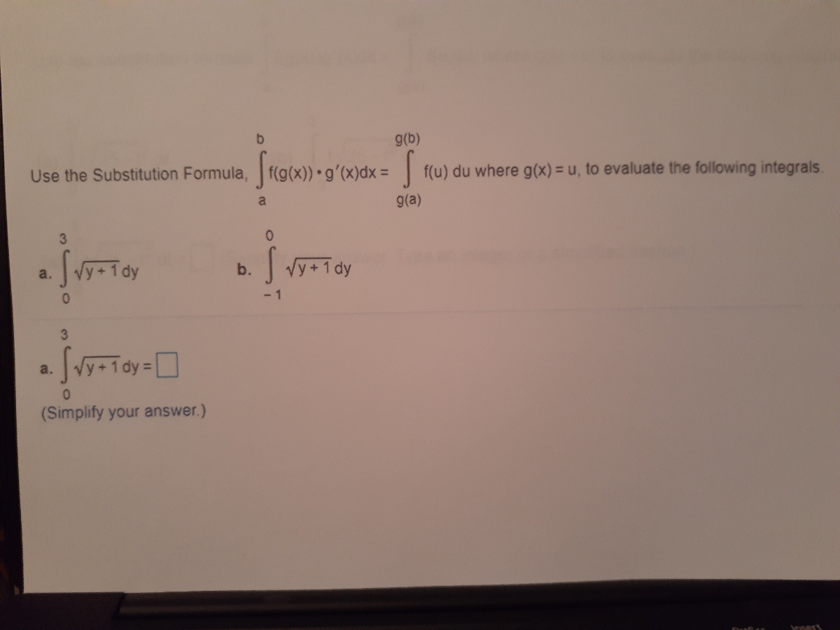 Answered G B Use The Substitution Formula Bartleby