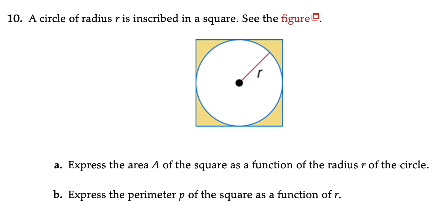 Answered A circle of radius r is inscribed in a… bartleby