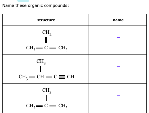 Answered: Name these organic compounds: structure… | bartleby