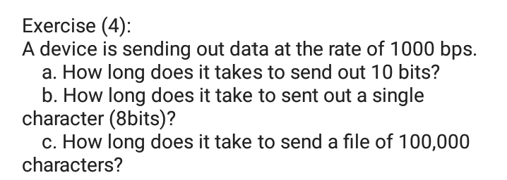 Answered A Device Is Sending Out Data At The Bartleby