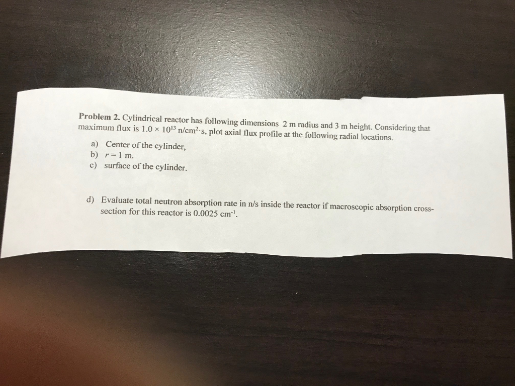 Answered Cylindrical Reactor Has Following Bartleby