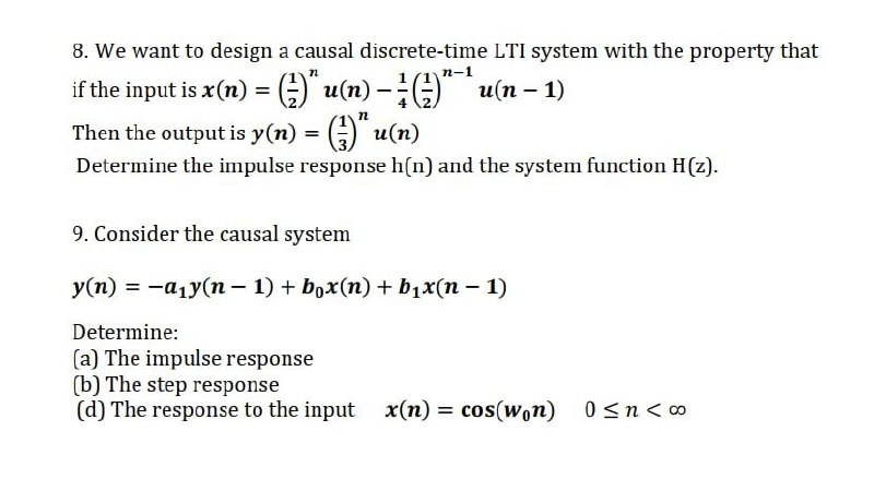 Answered 8 We Want To Design A Causal Bartleby