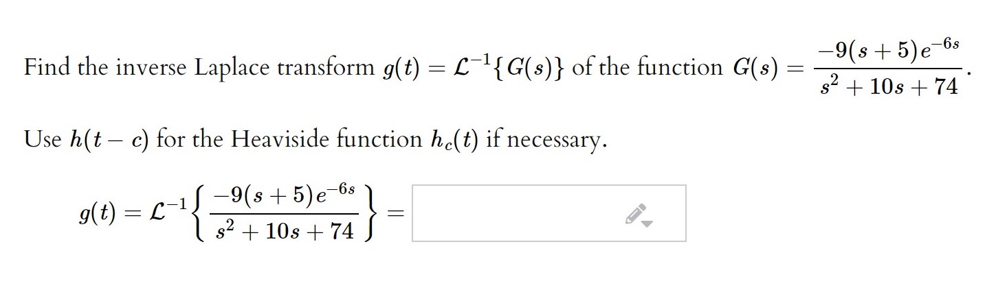 Answered 9 S 5 E 6s Find The Inverse Laplace Bartleby