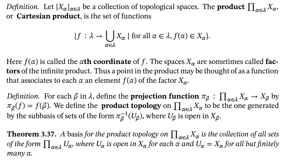 Answered Theorem 3 37 A Basis For The Product Bartleby