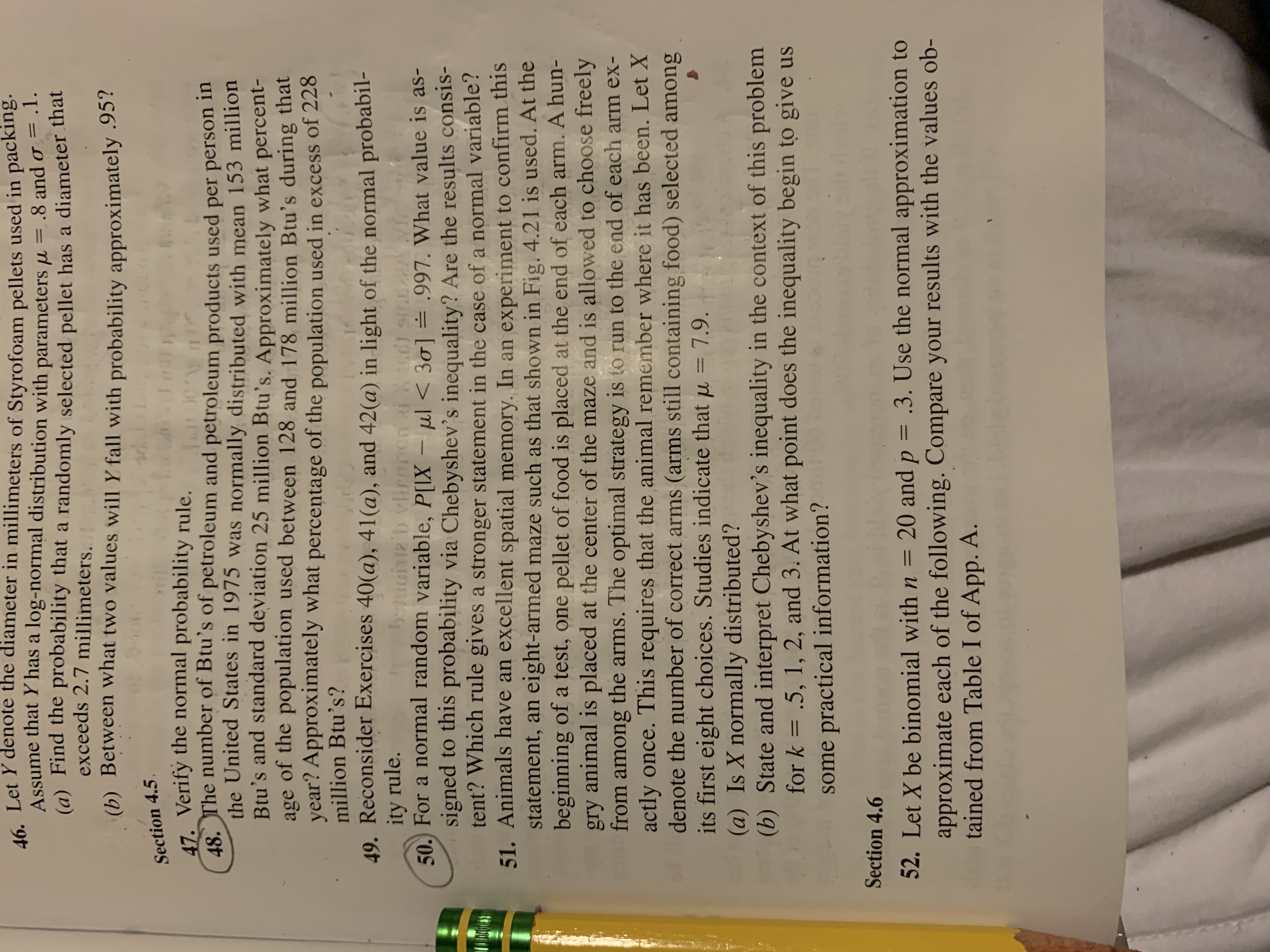 Answered 46 Let Y Denote The Diameter In Bartleby