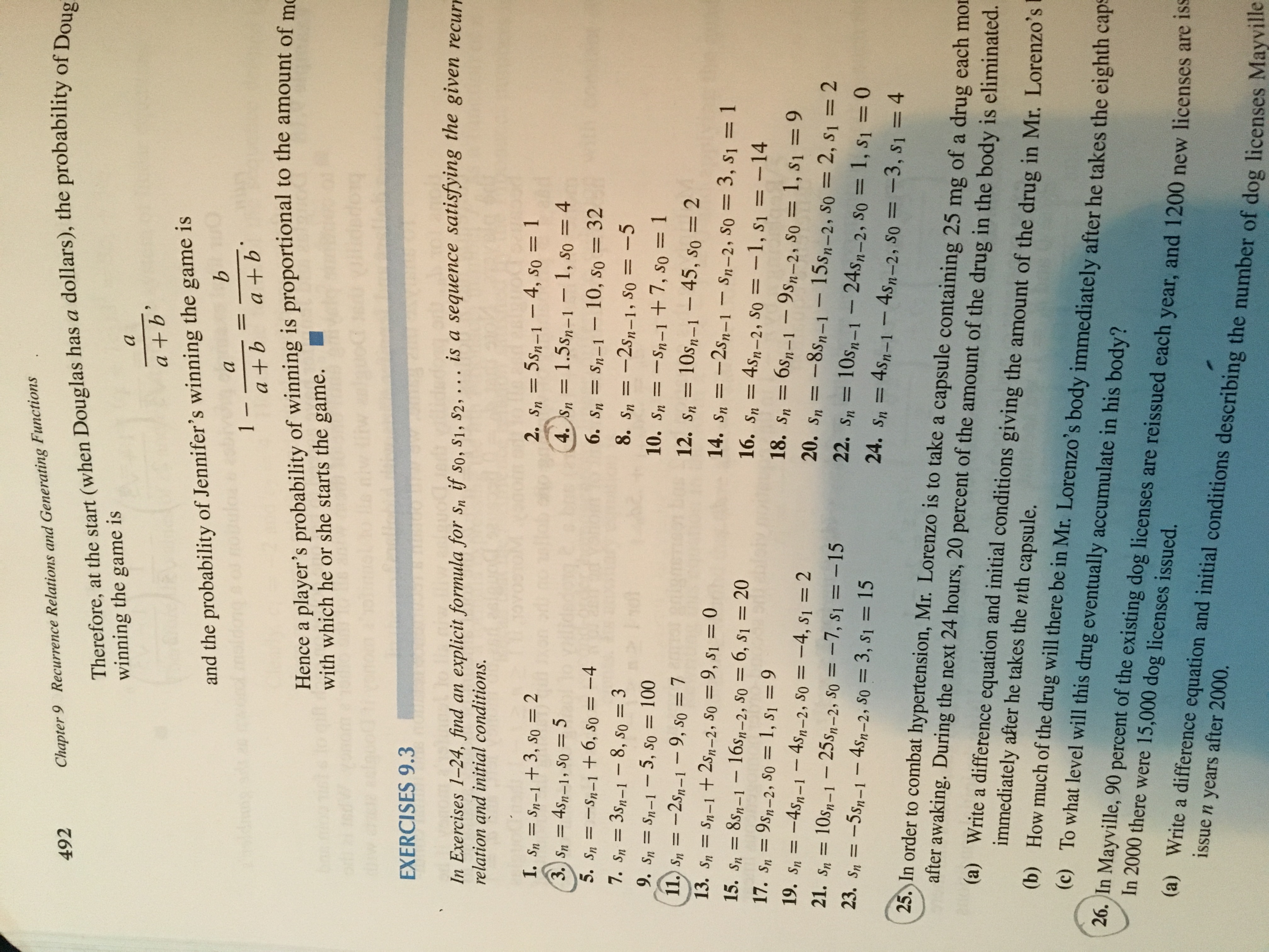 Answered Chapter 9 Recurrence Relations And Bartleby